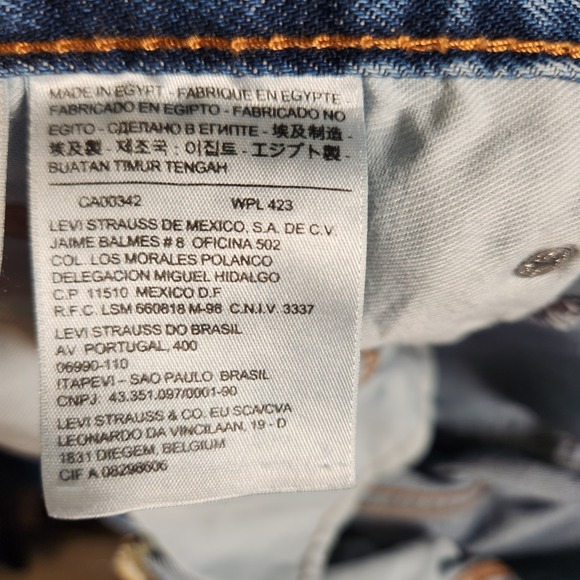 Levi's 505 Jeans Men's 36X32 Blue Straight Regular Fit‎ - Picture 9 of 16